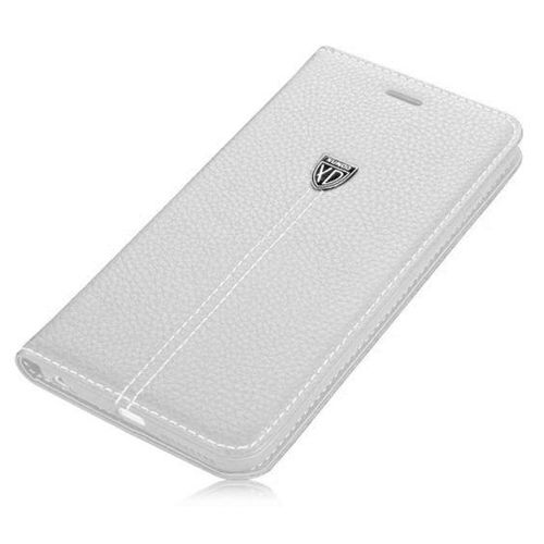Samsung Galaxy S5 (G900) Cüzdanlı Gizli Mıknatıslı XUNOD Kılıf Beyaz