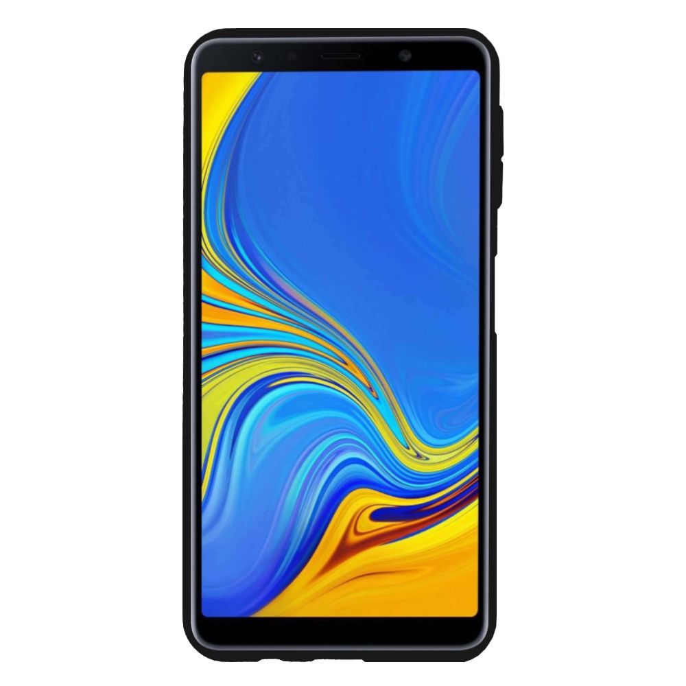 Samsung J8 (J810) 3in1 Simli Silikon Arka Kapak Siyah