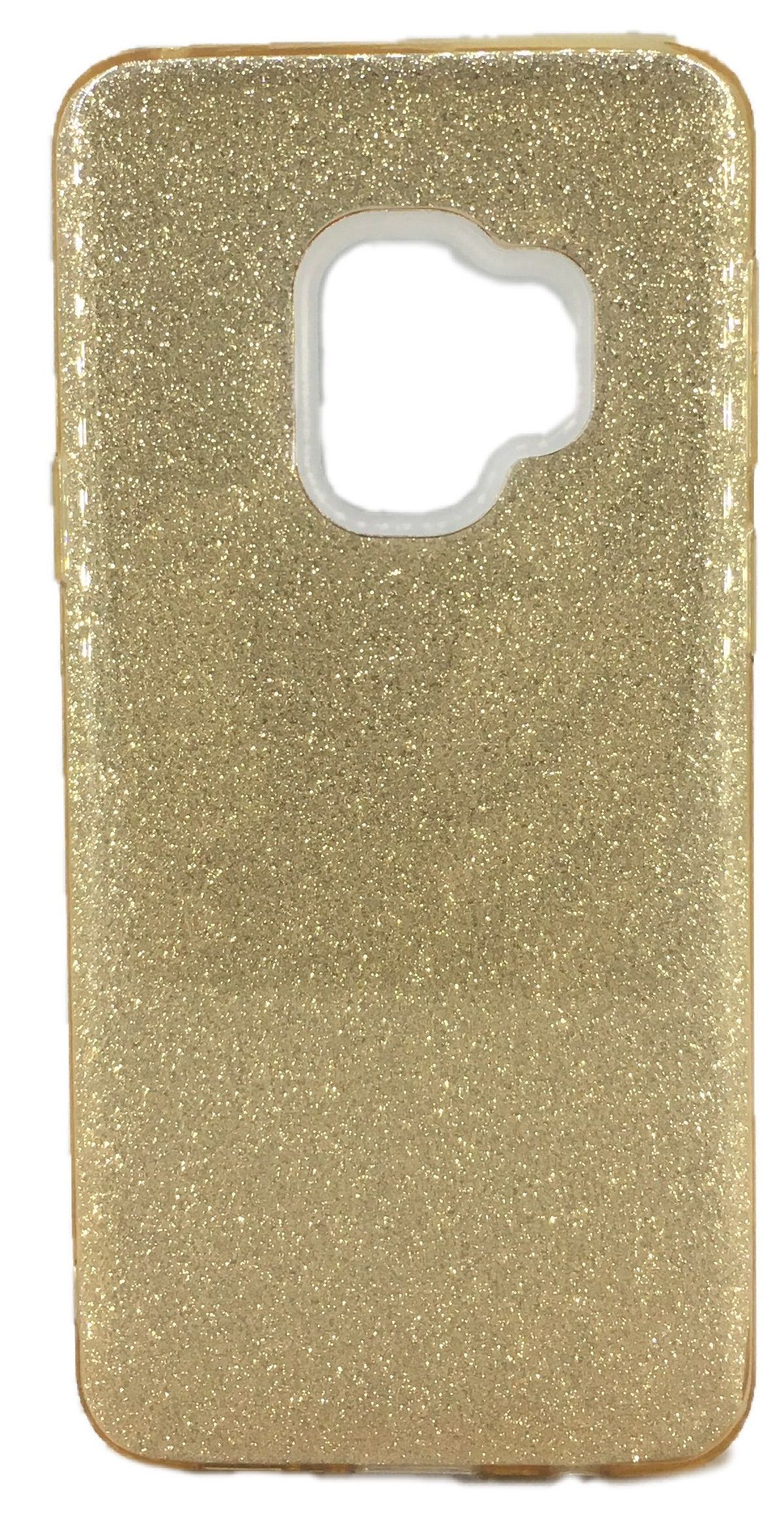 Samsung S9 (G960) 3in1 Simli Silikon Arka Kapak Gold