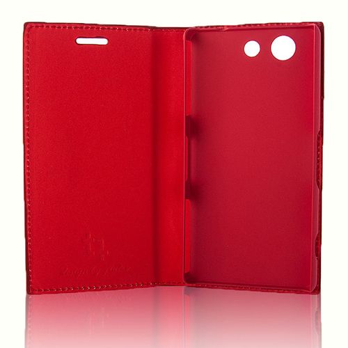 Sony Xperia Z3 Compact Gizli Mıknatıslı Magnum Kılıf Kırmızı