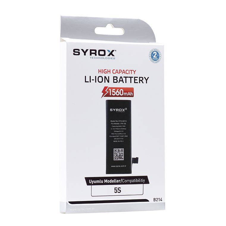 Syrox B214 iPhone 5s Batarya 1560 mAh