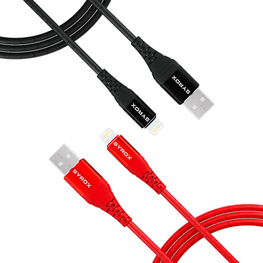 Syrox C88 Lightning USB Metal Data/Şarj Kablosu 2.0A 1mt