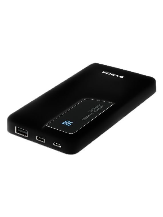 Syrox PB110 Powerbank Taşınabilir Batarya Ekranlı 10000 mAh Siyah