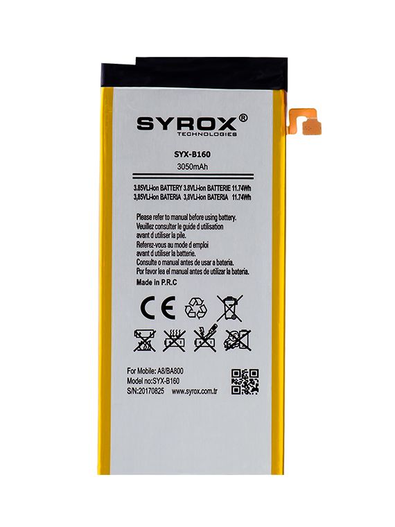 Syrox Samsung Galaxy A8 (BA800) Batarya 3050 mAh B160