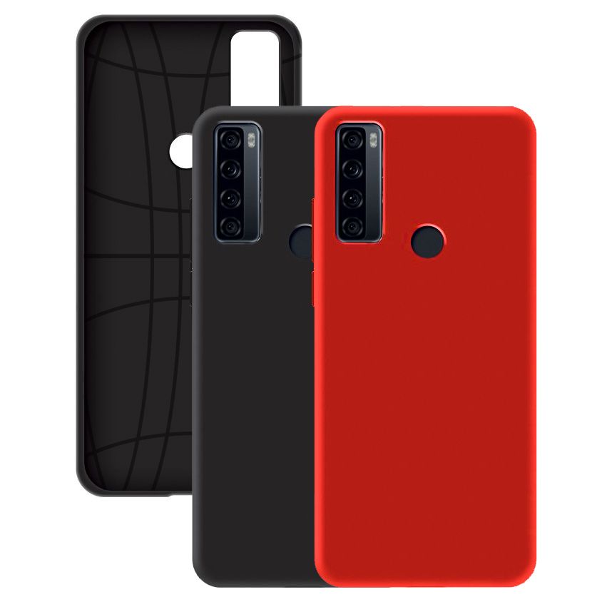 TCL 20SE Kılıf FitCase PremiumS Silikon Arka Kapak