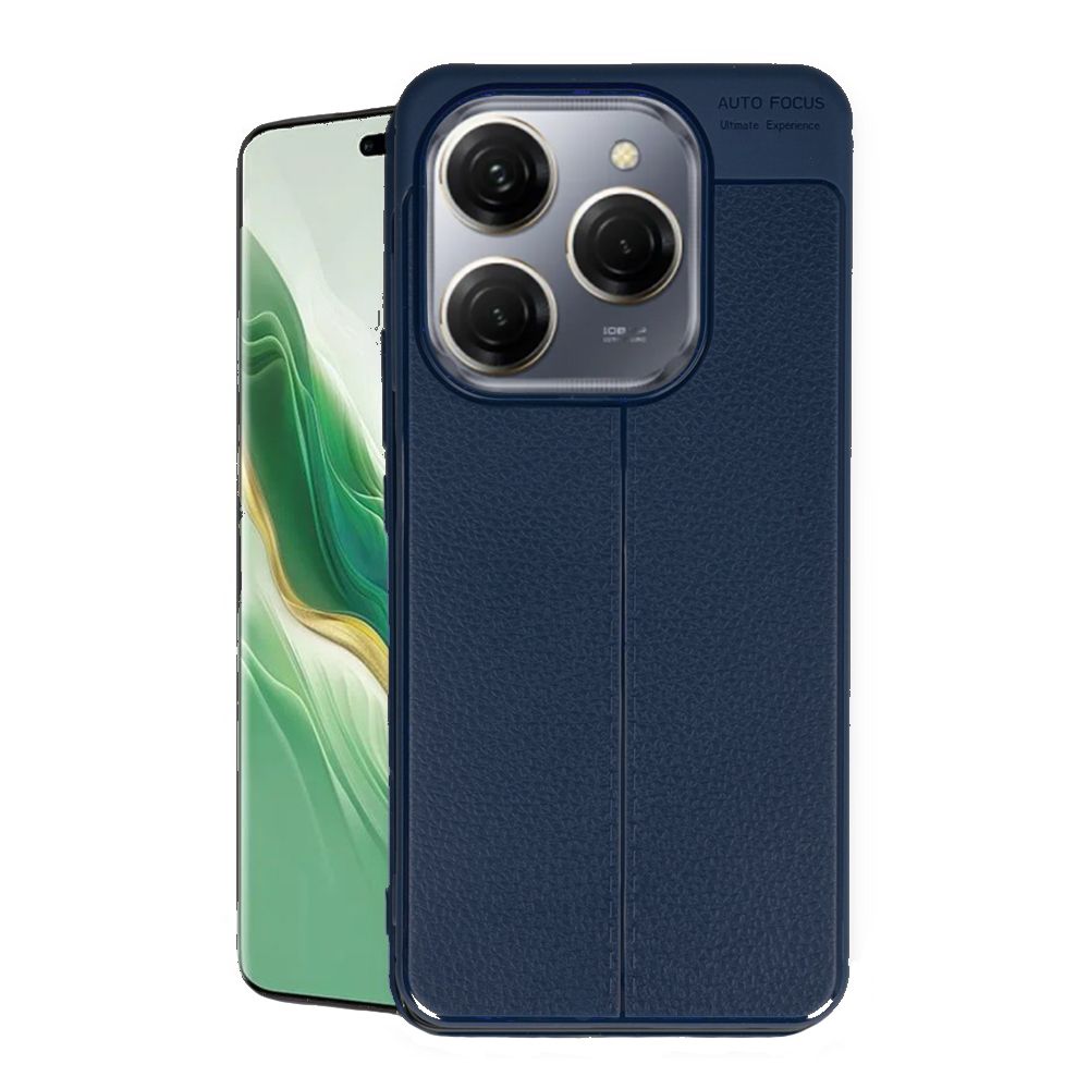 Tecno Spark 20 Pro Kılıf Auto Focus Deri Desen Silikon Arka Kapak