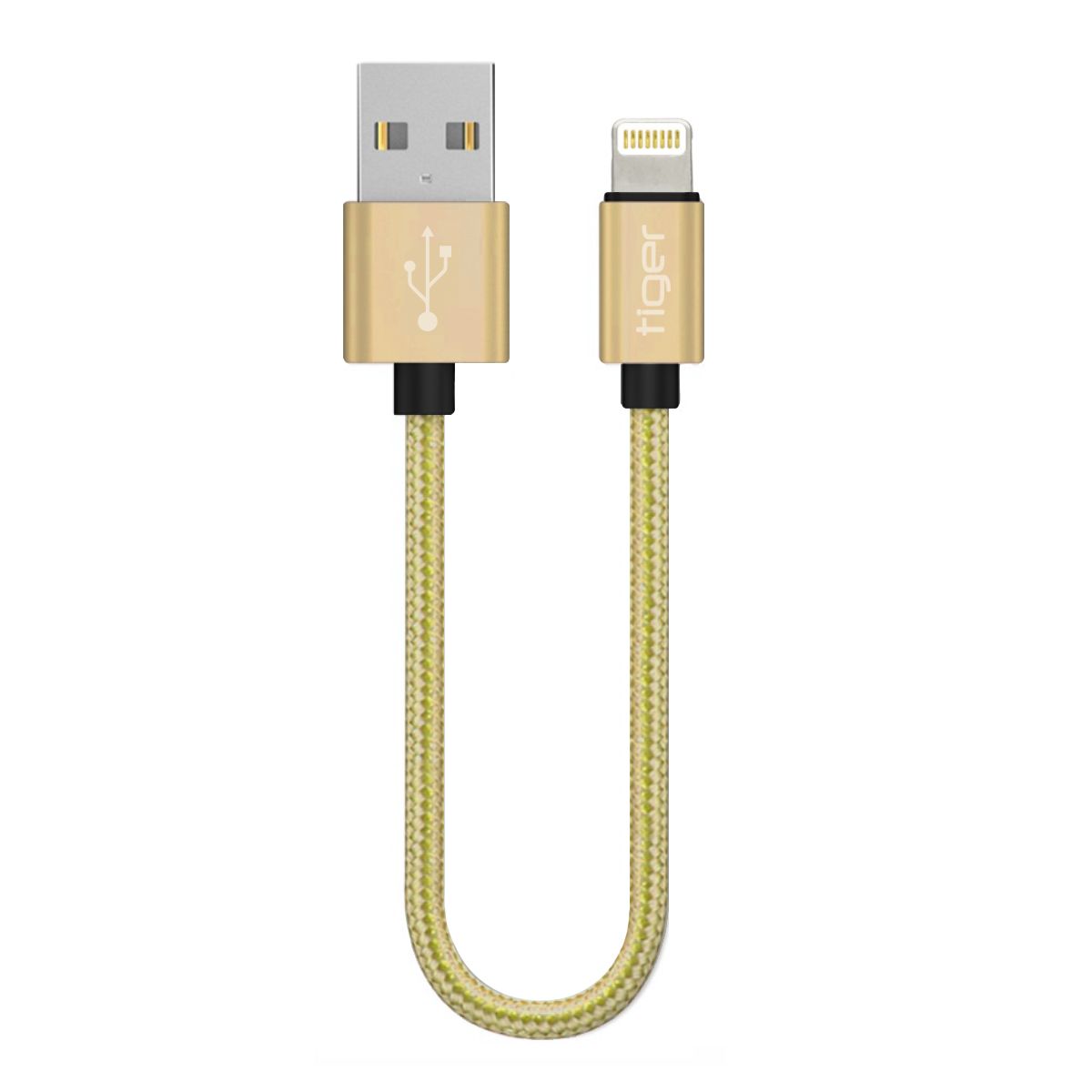 Tiger Lightning 3.0A 22cm Örgü-Halat Hızlı Şarj USB Kablo TUC-A85