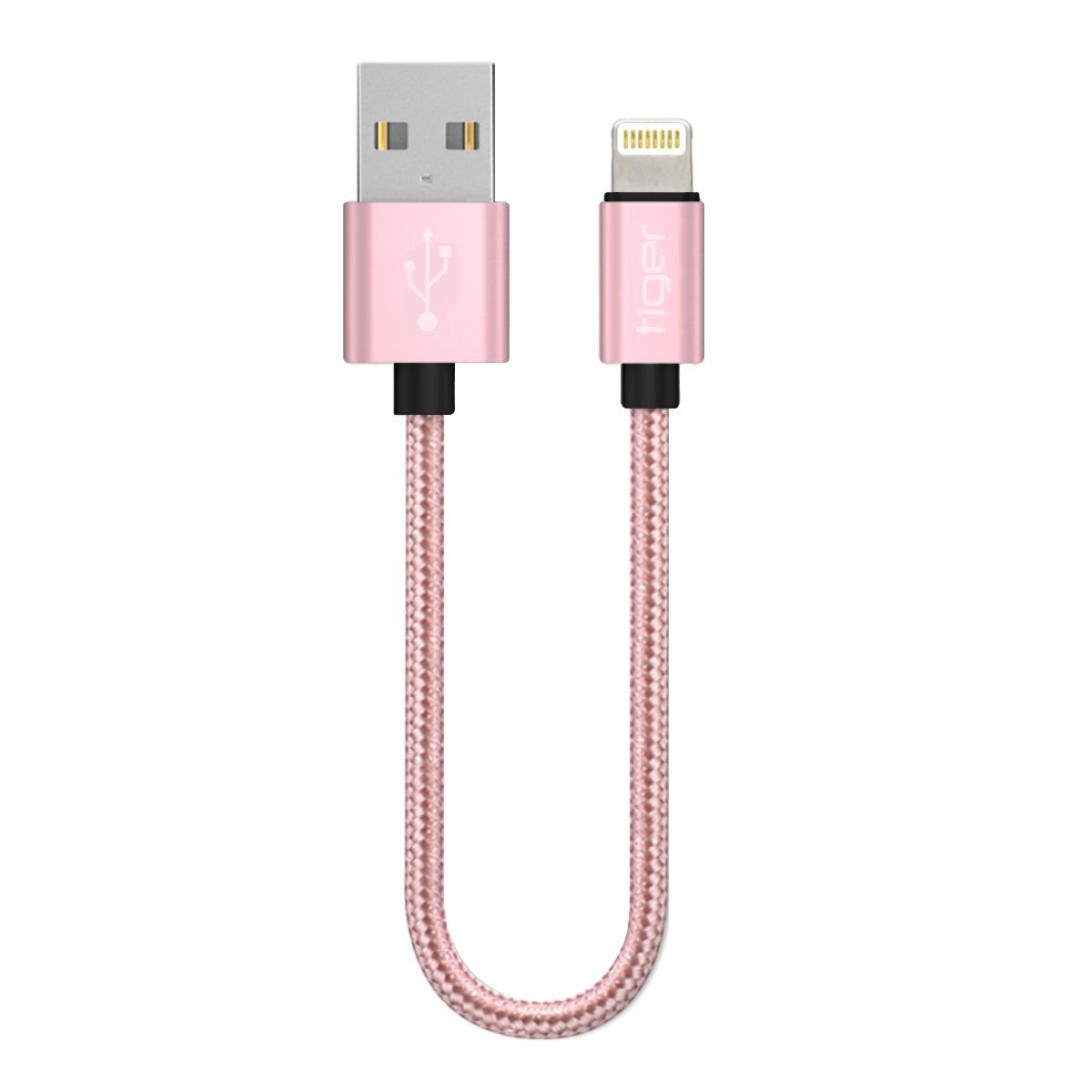 Tiger Lightning 3.0A 22cm Örgü-Halat Hızlı Şarj USB Kablo TUC-A85