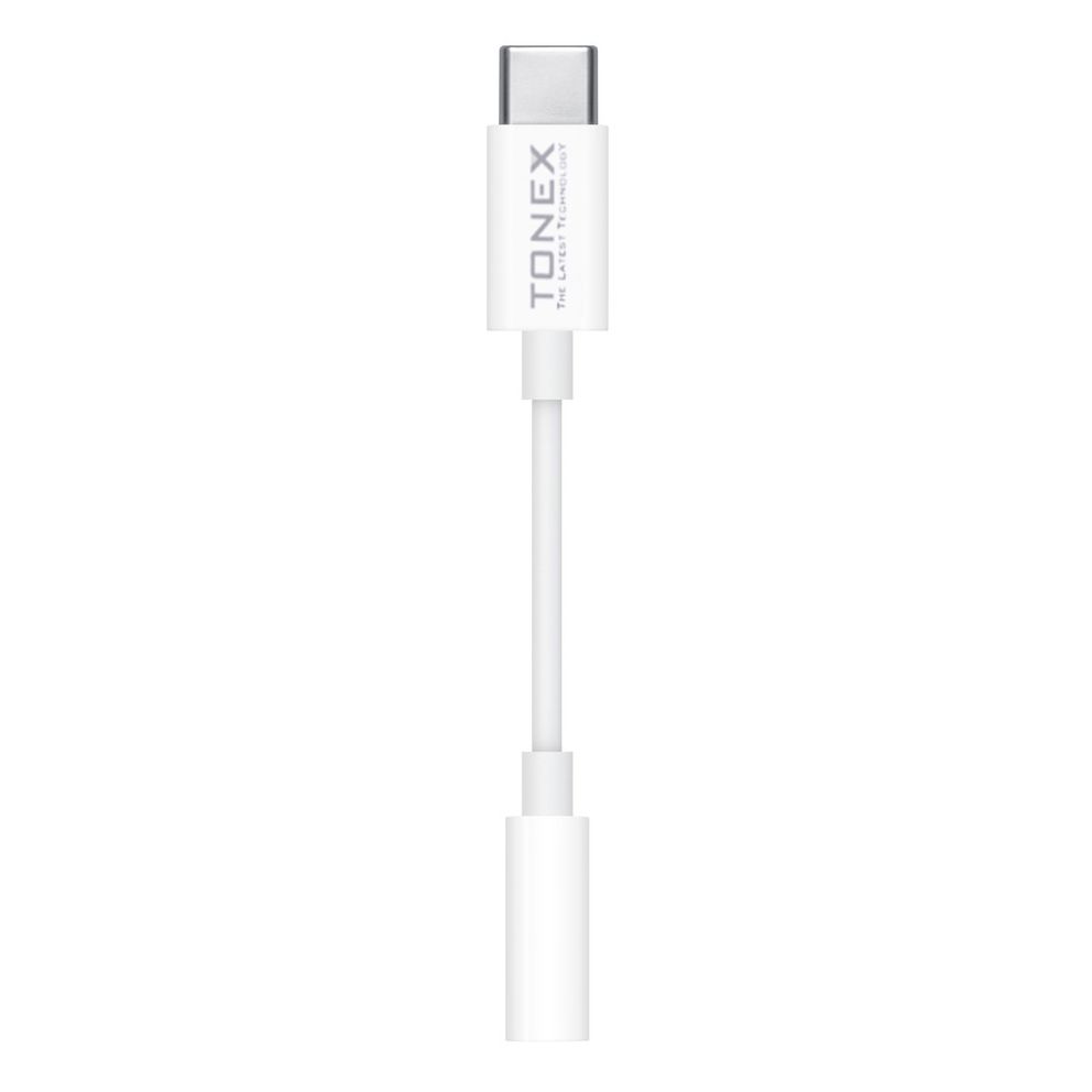 Tonex AX-03 Type-C to 3.5mm Kulaklık Dönüştürücü Kablo Beyaz