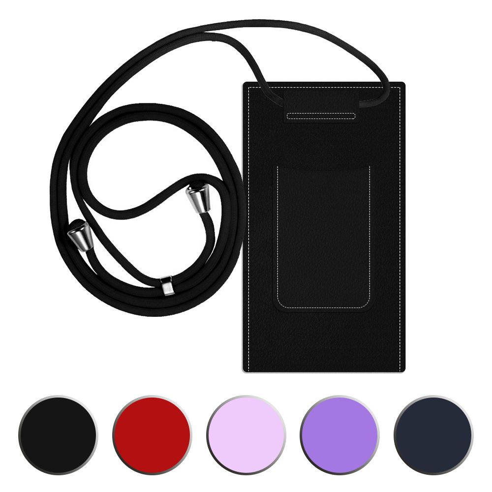 Universal Boy Ayarlanabilir İp El-Boyun Askılı Telefon Taşıma Kesesi Kılıf