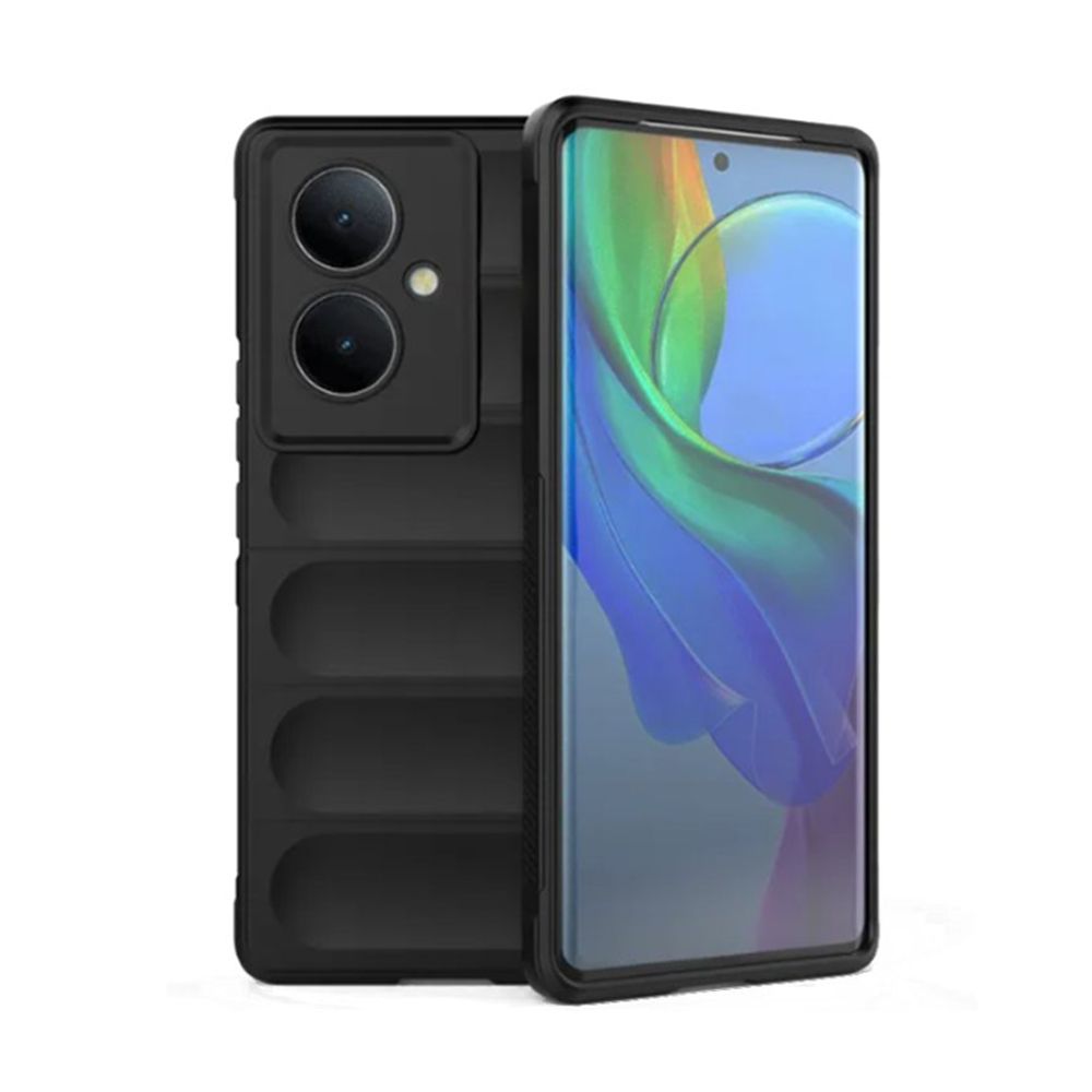 Vivo V29 Lite Kılıf Optimum Lens Çerçeveli Silikon Kapak