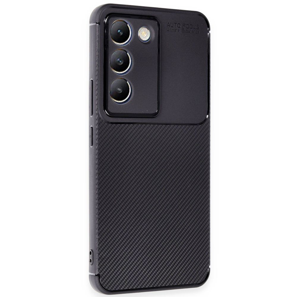 Vivo V30 Lite 4G Kılıf Focus Carbon Silikon Kapak