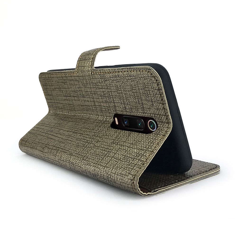 Xiaomi Mi 9T Kılıf FitCase Fabric Kapaklı Cüzdanlı