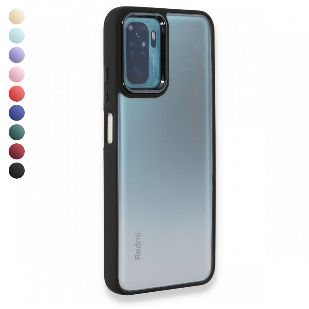 Xiaomi Redmi Note 10 / 10S Kılıf Luna Lens Kamera Çerçeveli Silikon Kapak