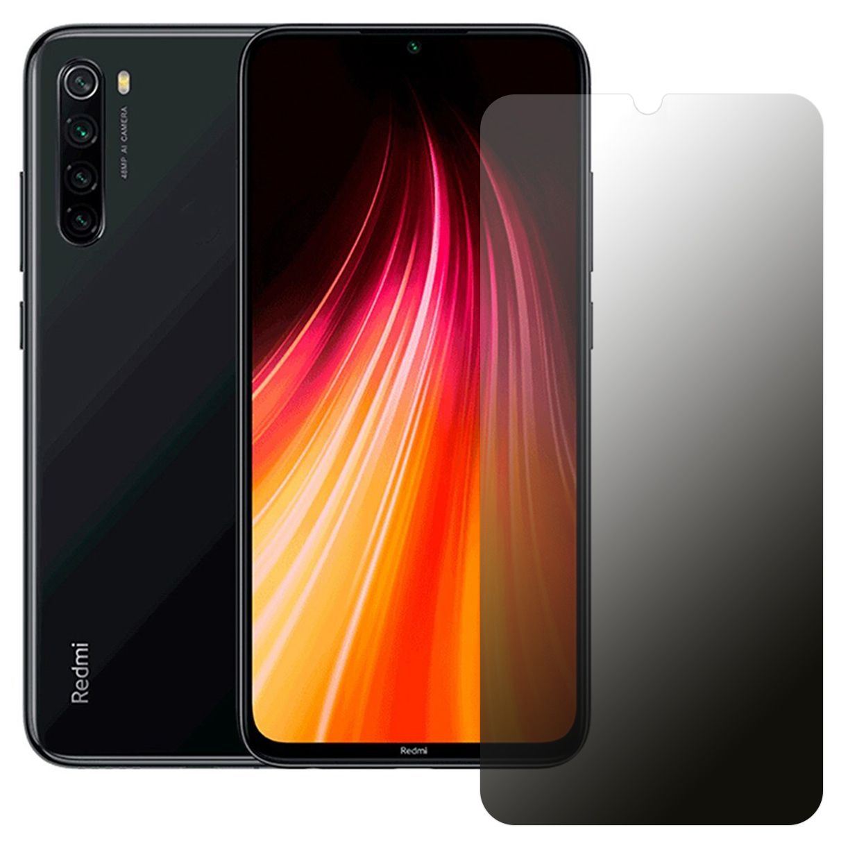 Xiaomi Redmi Note 8 Hayalet Privacy FlexiGlass MAT Nano Ekran Koruyucu