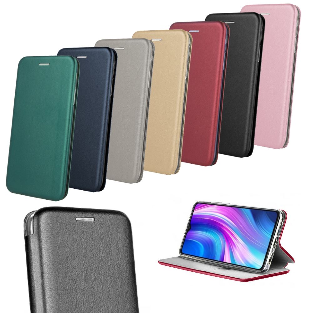 Xiaomi Redmi Note 8 Pro Kılıf Shell Manyetik Kapaklı Kartlıklı Stantlı