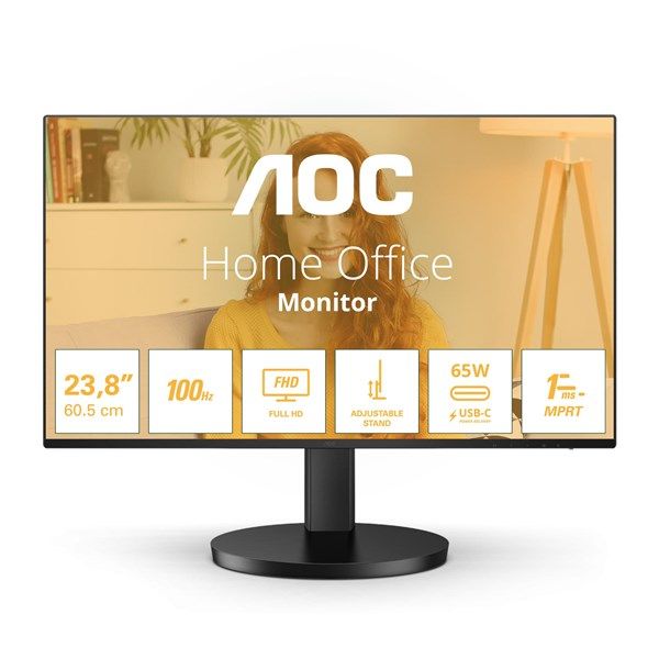 AOC 23.8' IPS 24B3CF2 1MS 100hz HDMI/USB-C Multimedya Monitör Çerçevesiz #1