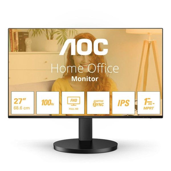 AOC 27' IPS 27B3HA2 1MS 100hz HDMI Multimedya Monitör Çerçevesiz #1
