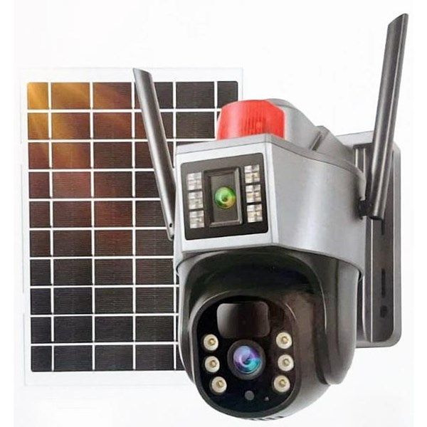 APRONX 6MP 3,6mm APX-WP266 4G Solar Çift Kamera 12 Led Wifi PTZ #1
