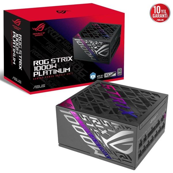 ASUS 1000W 80+ PLATINUM ROG STRIX 1000P TAM MODÜLER POWER SUPPLY #1