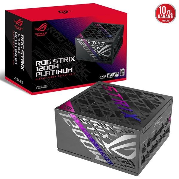 ASUS 1200W 80+ PLATINUM ROG STRIX 1200P TAM MODÜLER POWER SUPPLY #1