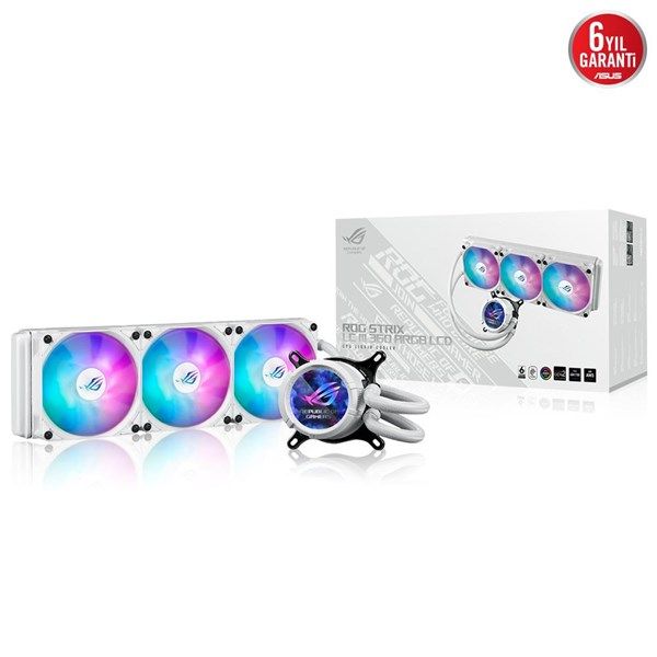 ASUS 360MM ROG STRIX III 360 ARGB AM5-1700P SIVI SOĞUTMALI İŞLEMCİ FANI BEYAZ #1