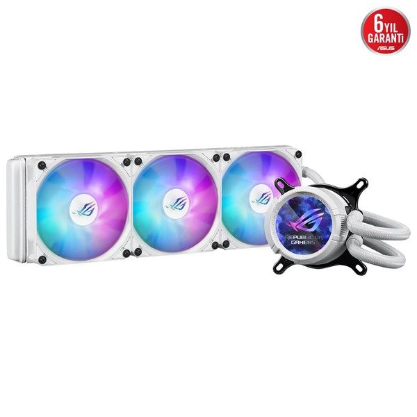 ASUS 360MM ROG STRIX III 360 ARGB AM5-1700P SIVI SOĞUTMALI İŞLEMCİ FANI BEYAZ #2