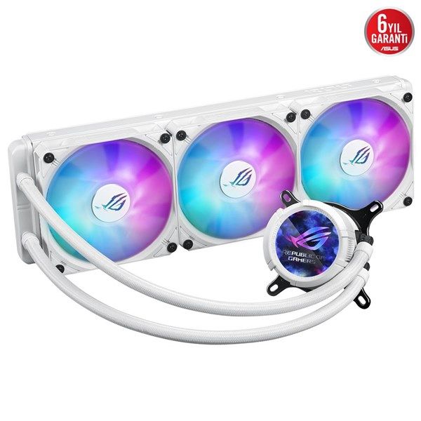 ASUS 360MM ROG STRIX III 360 ARGB AM5-1700P SIVI SOĞUTMALI İŞLEMCİ FANI BEYAZ #4