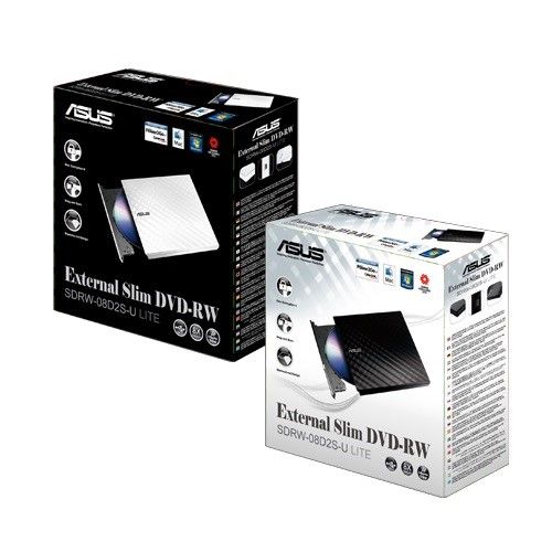 ASUS 8x SDRW-08D2S-U USB 2.0 Slim Harici DVD Yazıcı Beyaz #2