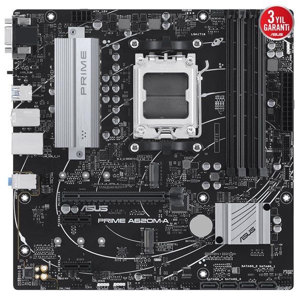 ASUS PRIME A620M-A-CSM DDR5 HDMI-DP PCIE 4.0 AM5 MATX KURUMSAL ANAKART #2