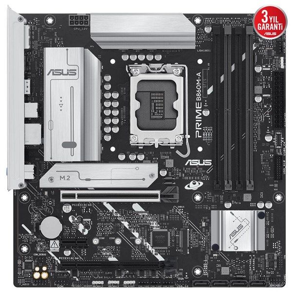 ASUS PRIME B860M-A CSM DDR5 HDMI DP PCIE 5.0 1851p mATX Kurumsal Anakart #2