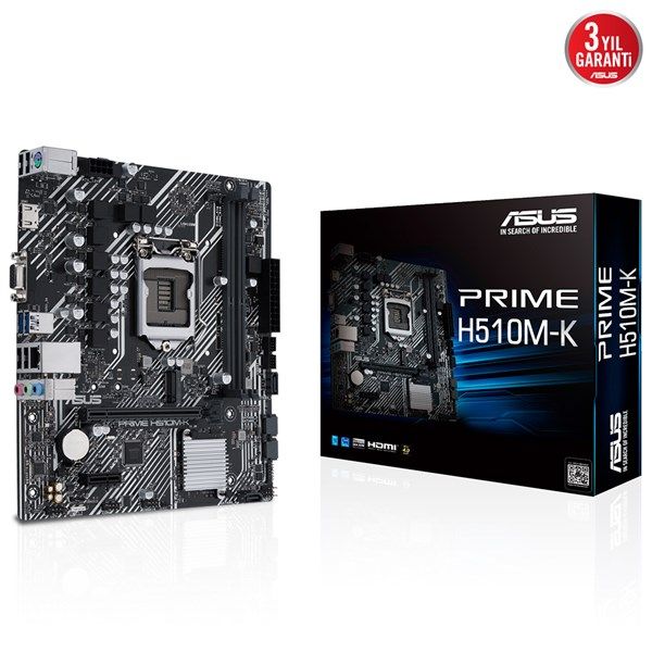 ASUS PRIME H510M-K H510 DDR4 HDMI PCIE 4.0 1200P V2 MATX #1