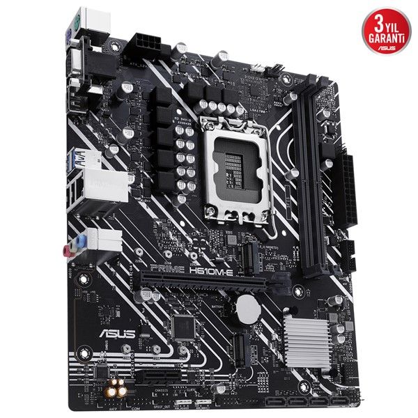 ASUS PRIME H610M-E-CSM DDR5 HDMI-DP PCIE 4.0 1700P MATX KURUMSAL ANAKART #3