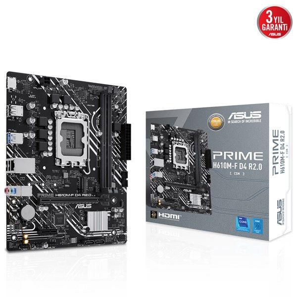 ASUS PRIME H610M-F R2.0 DDR4 HDMI PCIe 16X v4.0 1700p mATX #1