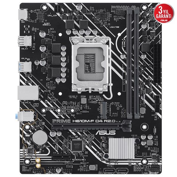 ASUS PRIME H610M-F R2.0 DDR4 HDMI PCIe 16X v4.0 1700p mATX #2