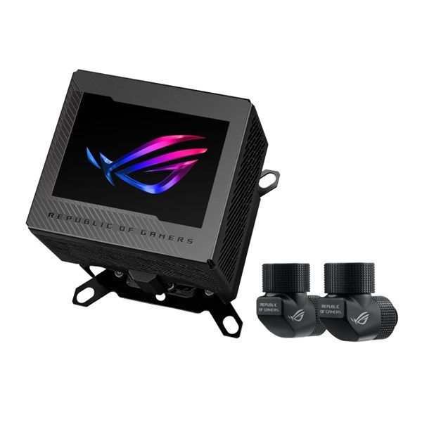 Asus Rog Ryujın Iıı Wb Cpu Su Bloğu Tam Renkli 3.5' Lcd Ekran Gömülü Vrm Fanı 178 Mikro Soğutma Kanadı Ve Bakır Alaşımlı Soğuk P #1
