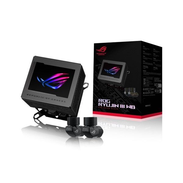 Asus Rog Ryujın Iıı Wb Cpu Su Bloğu Tam Renkli 3.5' Lcd Ekran Gömülü Vrm Fanı 178 Mikro Soğutma Kanadı Ve Bakır Alaşımlı Soğuk P #4