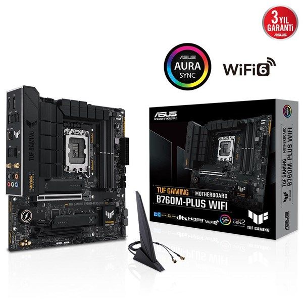 ASUS TUF GAMING B760M-PLUS WIFI II DDR5 HDMI-DP PCIE 4.0 1700P MATX #1
