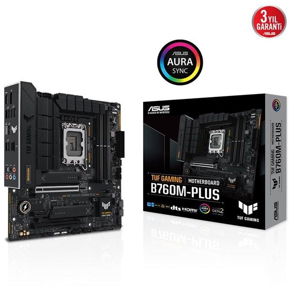 ASUS TUF GAMING B760M-PLUS II DDR5 HDMI-DP PCIE 1700P MATX #1