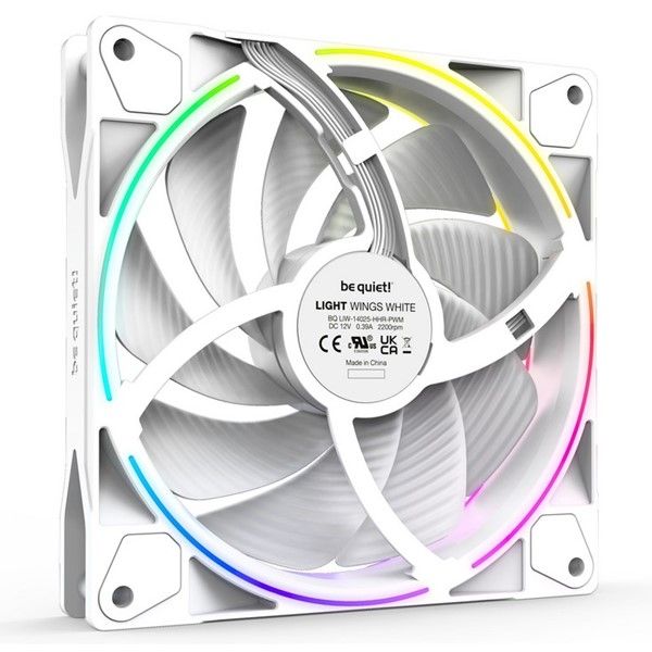 Be Quiet! Light Wings White 140Mm Pwm  Premium Argb Kasa Fanı  4-Pin 3-lü Paket - BL103 #3
