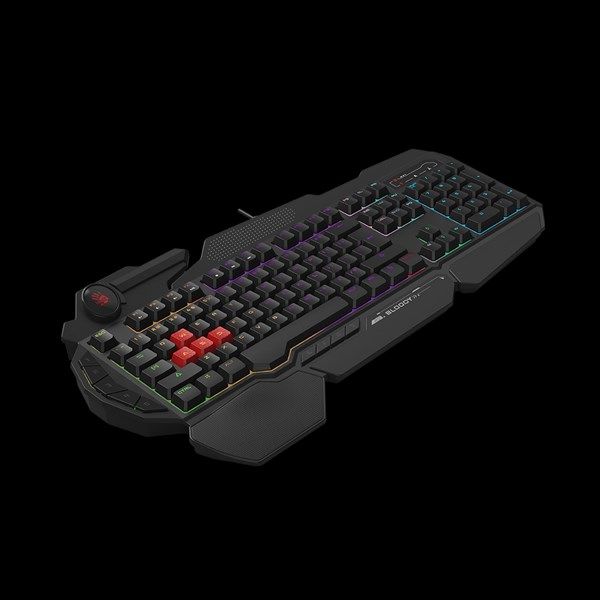 BLOODY B310N USB Q Trk RGB Led Aydınlatmalı Mekanik Hisli Siyah Gaming Klavye Bilek Destekli #2