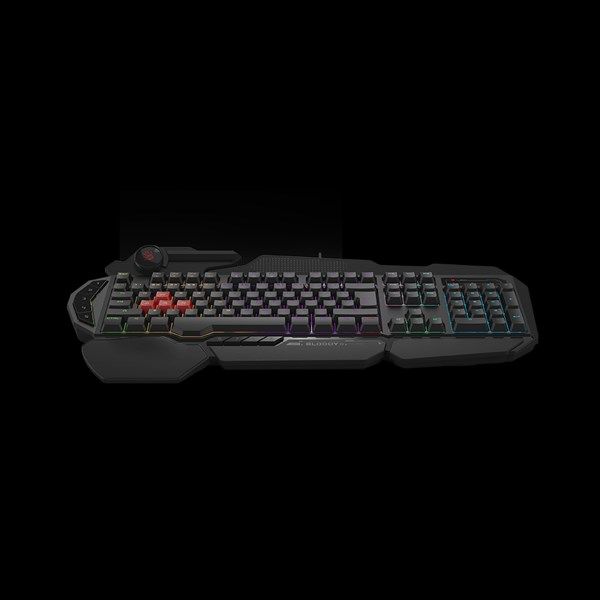 BLOODY B310N USB Q Trk RGB Led Aydınlatmalı Mekanik Hisli Siyah Gaming Klavye Bilek Destekli #4