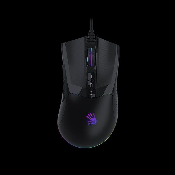 BLOODY W90 MAX USB RGB Led Aydınlatmalı 10000dpi Gaming Optic Siyah Mouse #1