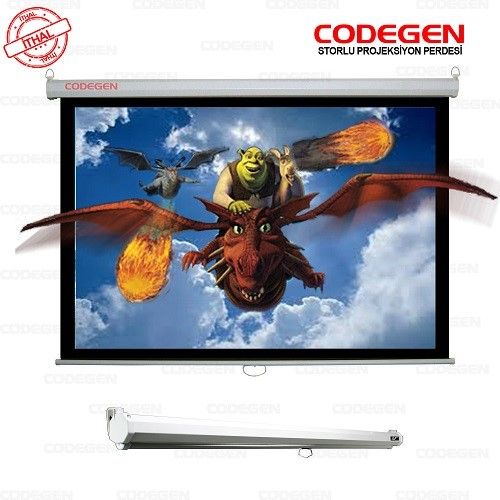 CODEGEN AX18 180x180 Storlu Projeksiyon Perdesi Kutu Açık (Outlet) #1