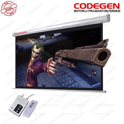 CODEGEN EX20 200x200 Motorlu Projeksiyon Perdesi #1
