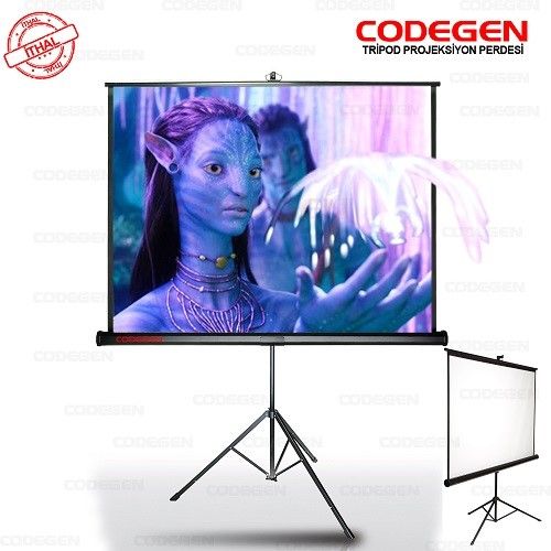 CODEGEN TX18 180x180 Ayaklı Projeksiyon Perdesi #1