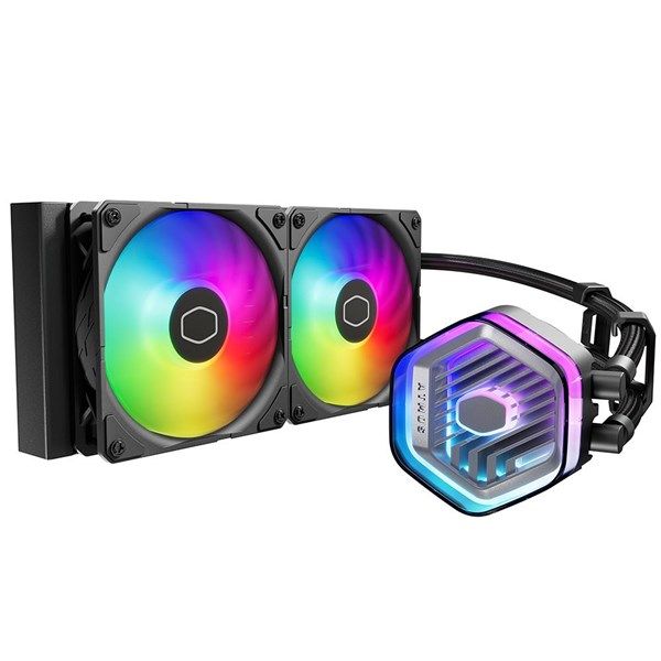 COOLERMASTER 240MM ATMOS MLX-D24M-A25PZ-R1 ARGB AM5-1851P SIVI SOĞUTMALI İŞLEMCİ FANI #1