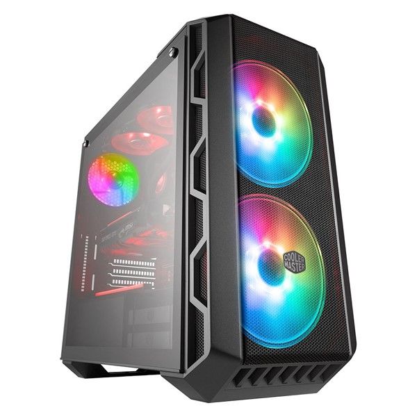 COOLERMASTER 750W 80+ BRONZE H500 TG MCM-H500-IGNB75-S03 Gaming Mid-Tower PC Kasası #1