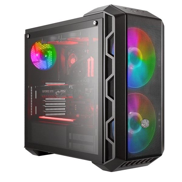 COOLERMASTER 750W 80+ BRONZE H500 TG MCM-H500-IGNB75-S03 Gaming Mid-Tower PC Kasası #2