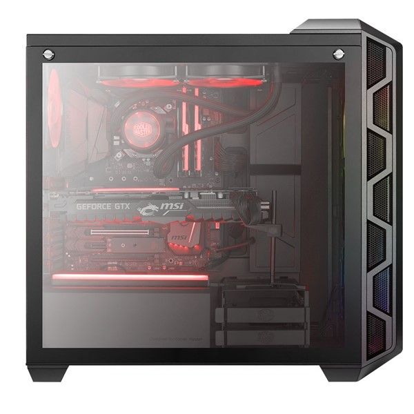COOLERMASTER 750W 80+ BRONZE H500 TG MCM-H500-IGNB75-S03 Gaming Mid-Tower PC Kasası #3